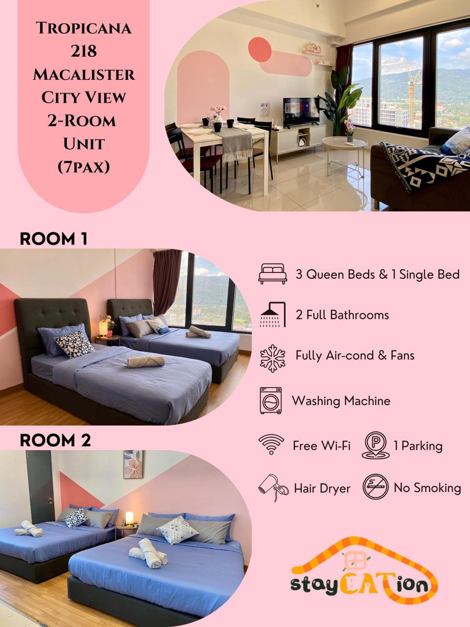 Tropicana 218 Macalister Sea & City View By Staycation Homestay George Town Eksteriør bilde